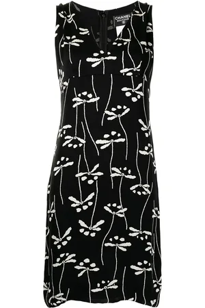 CHANEL 1998 Geblümtes Kleid