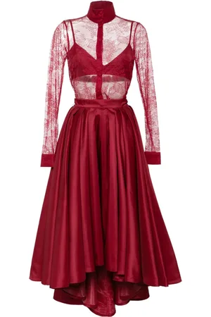 Saiid Kobeisy Playsuit aus Spitze mit Falten