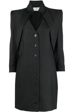 Givenchy 1990 Mantel im Layering-Look