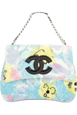 CHANEL 1997 Floral Classic Flap Handtasche