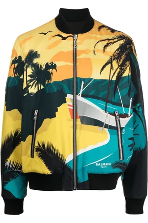 Balmain Wendbare Bomberjacke mit Print