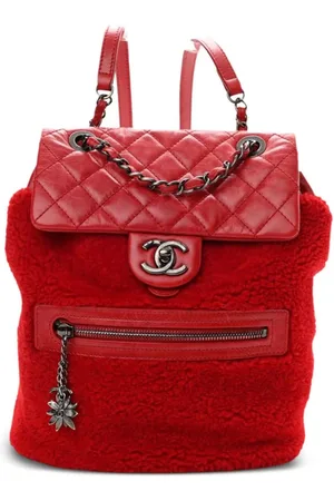 CHANEL 2015 Paris-Salzburg Shearling-Rucksack