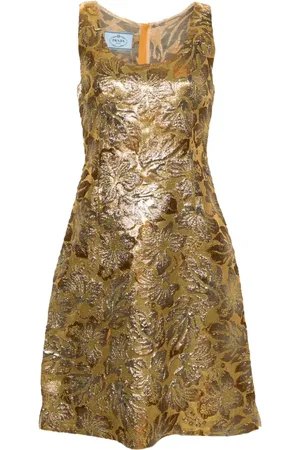 Prada Kleid in A-Linie mit Cloqué-Effekt