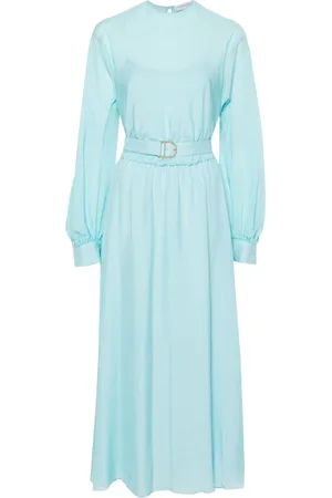 RAQUEL DINIZ Mittellanges Marta Chiffonkleid