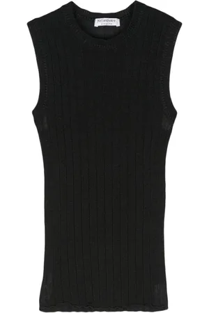 Saint Laurent 1990s geripptes Tanktop