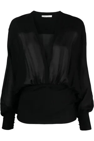 REV Seidenbluse mit Raffungen