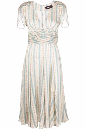 Dsquared2 Ausgestelltes Kleid mit Blumen-Print