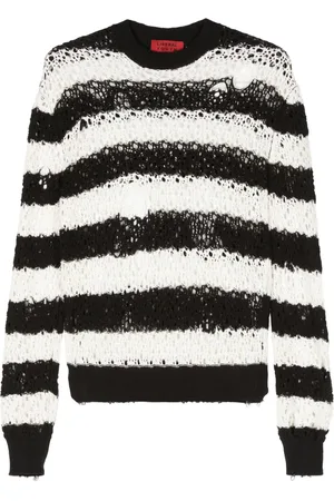 Liberal Youth Ministry Gestreifter Pullover mit Cut-Outs