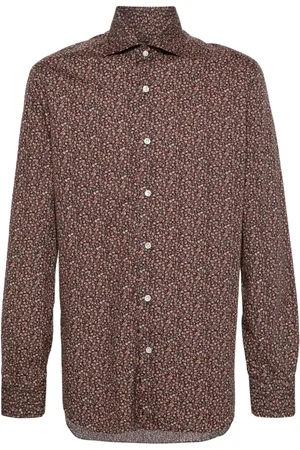 BARBA Hemd mit Blumen-Print