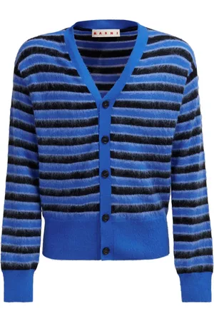 Marni Gestreifter Cardigan mit V-Ausschnitt