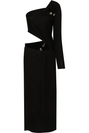 CHRISTOPHER ESBER Asymmetrisches Maxikleid mit Cut-Outs