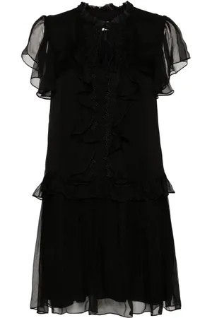 NISSA Gerüschtes Minikleid aus Seide