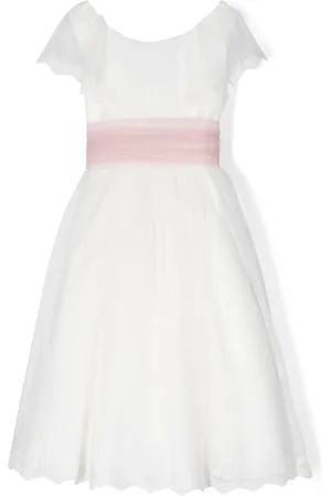 Amaya Kommunionkleid aus Tüll mit Blumenstickerei