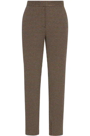 ROSETTA GETTY Cropped-Hose mit Hahnentrittmuster