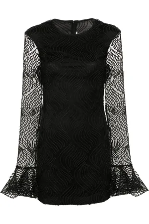 ROTATE Minikleid in Glanzoptik