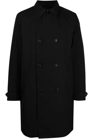 Emporio Armani Doppelreihiger Mantel mit klassischem Kragen