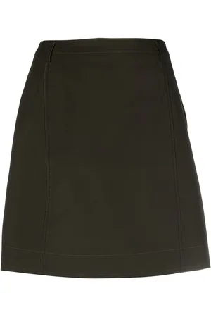 Prada 2000 A-Linien-Rock mit hohem Bund