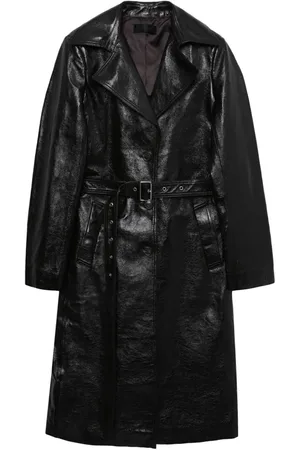 Helmut Lang Mantel aus Leder