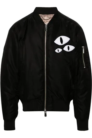 Charles Jeffrey Loverboy Wattierte Bomberjacke mit Augen-Patch