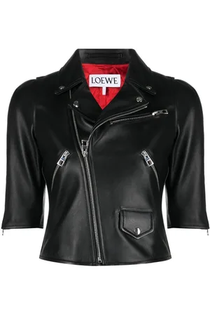 Loewe Bikerjacke mit Dreiviertelärmeln