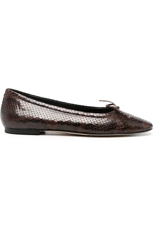 Aeyde Delfina Ballerinas mit Schlangenleder-Optik