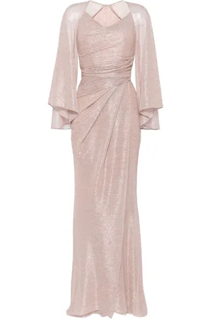 TALBOT RUNHOF Langes Kleid mit Puffärmeln