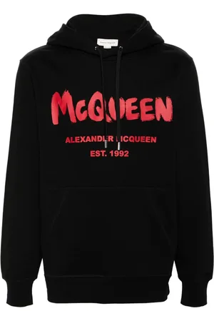 Alexander McQueen Graffiti-Hoodie mit Logo-Print