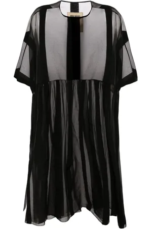 UMA WANG Midikleid mit Sheer-Effekt