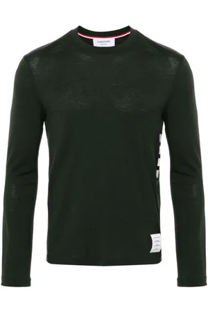 Thom Browne 4-Bar Stripe Intarsien-Pullover