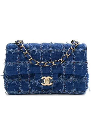 CHANEL Mini Classic Flap Tweed-Schultertasche