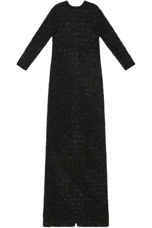 Balenciaga Tweed-Kleid mit Knöpfen