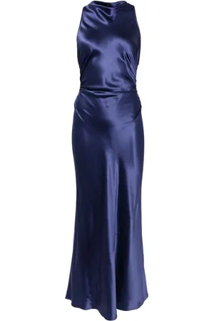 Reformation Drapiertes Casette Seidenkleid