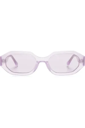 The Attico X Linda Farrow Irene Sonnenbrille mit geometrischem Gestell