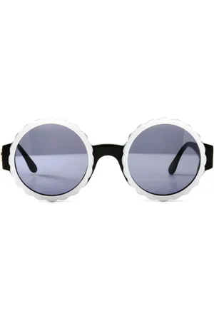 CHANEL 1990s Sonnenbrille mit rundem Gestell