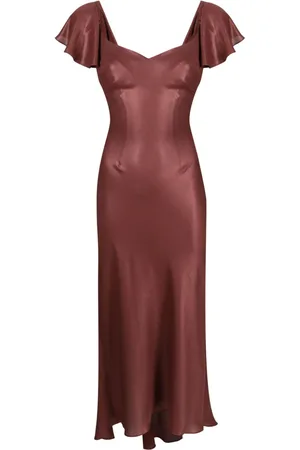Parlor Kurzärmeliges Midikleid