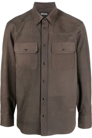 Ermenegildo Zegna Hemdjacke aus Wildleder