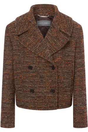 Alberta Ferretti Doppelreihige Tweed-Jacke