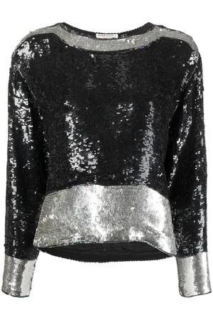 Saint Laurent 1970 Oberteil mit Pailletten