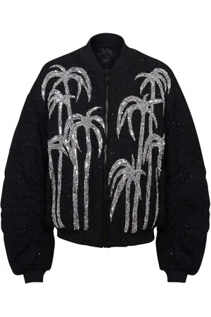 Balmain Bomberjacke mit Palmen-Print