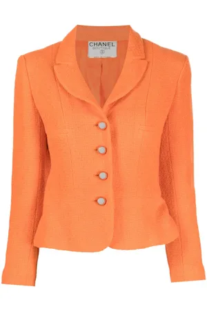 CHANEL 2000 pre-owned Tweedjacke mit CC-Knöpfen