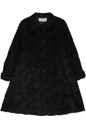 Saint Laurent Einreihiger Mantel aus Faux Fur
