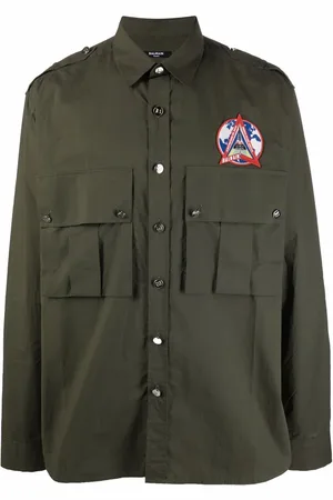 Balmain Hemd mit Patch-Detail