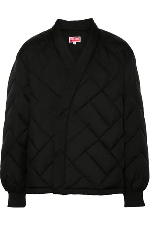 Kenzo Wattierte Jacke im Wickelstil
