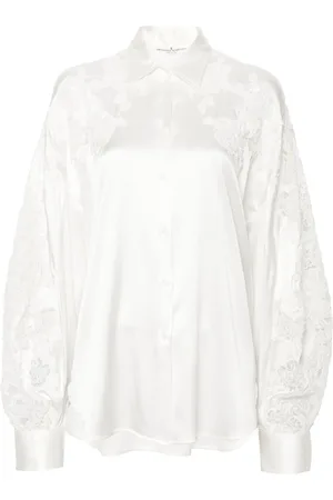 ERMANNO SCERVINO Hemd mit Blumenapplikation