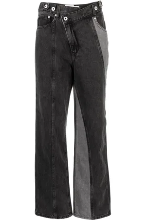Feng Chen Wang Gerade Hose mit Logo-Patch