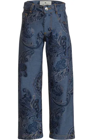 Etro Gerade Jacquard-Jeans