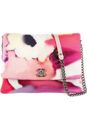 CHANEL 2015 Schultertasche mit Blumen-Print
