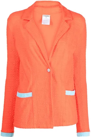 CHANEL 2002 Blazer mit Frottee-Finish