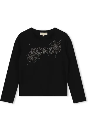 Michael Kors T-Shirt mit Strass-Logo