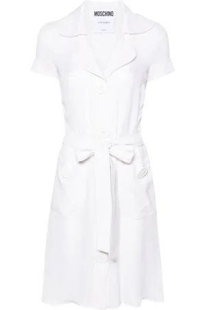 Moschino 2000s Midikleid mit fallendem Revers